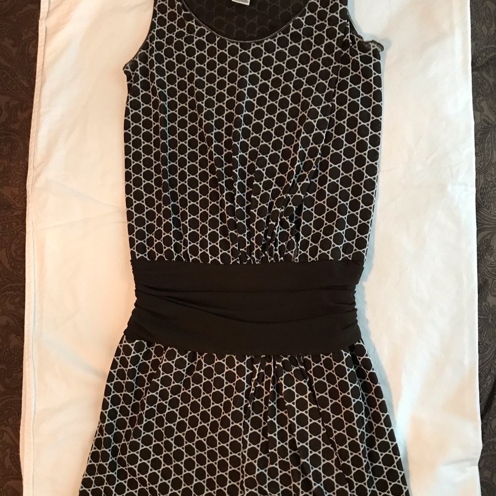 Brown Drop Waist Dress